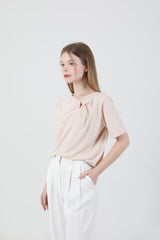 モダンスリットシャーリングTシャツ Beige