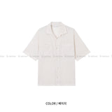 LMN rear neutral two pocket short sleeve cardigan (6 colors)