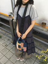 チェック キャミ ドレス