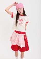 エンジェルリンガーTシャツ_レッド