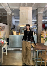 Super Pintuck Wide Cotton Pants