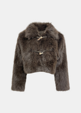Luna Toggle Fur Crop Jacket