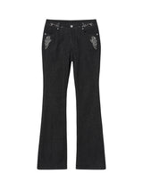SMOKIN BADDIE DENIM PANTS (BLACK)