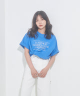 UNISEX メッセージエンブロイダリーT