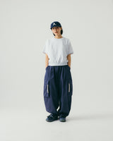[AG.W] Round Raglan Sweat Half Tee - White Melange