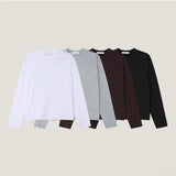 Basic crop long sleeves(4color)