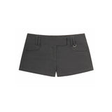 LOW-RISE SHORT PANTS (CHARCOAL)