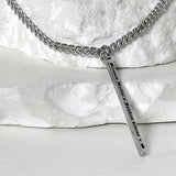 ss-classic chain lettering line bar necklace_silver