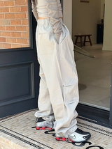 [S/S] オフショルダーシャーリングロングスリーブ