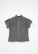 slim puff zip-up