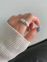 Silver925 Bold Crown Open Ring