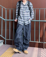 T-Pho バルーンピンタックデニムパンツ