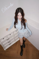Sky Choker Unbalanced Off-Shoulder Long Sleeve T-Shirt