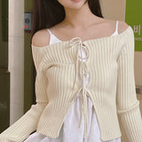 Something Ribbon Cardigan Knitwear