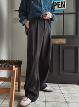 Laura Two Pintuck Wide Slacks