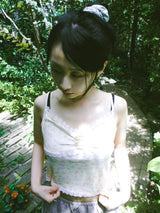 PASTEL FLOWER LACE SLEEVELESS (2COLOR)