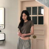 Updraft Slim Fit T-shirts [Brown]