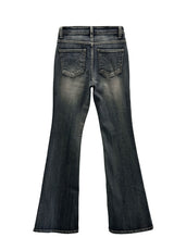 Hervo embroidered bootcut denim