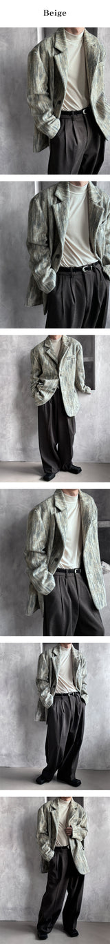 [F/W]スクラッチモヘアダディーフィットジャケット(2color)