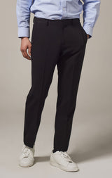 SIDE BANDING CROP TAPERED SLACKS
