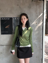 KE ヘンリーネック長袖Tシャツ(7color)