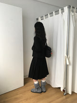 プリテッドミディスカート