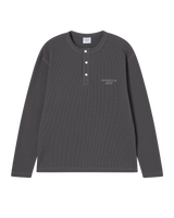 26SS ADLV ヘンリーネックワッフル長袖Tシャツ
