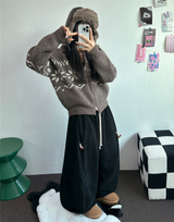 トッポッキユニークスナップバルーンコーデュロイロングパンツ 🤍🤎🧸🖤2カラー