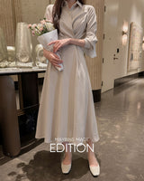 【MADE】ラップシャツロングワンピース