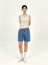 MEDIUM INDIGO DENIM SHORTS code 25008