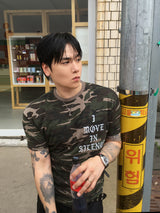 No.1811 S lettering camo half T