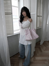 frill off long t