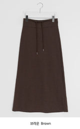 Oha Banding Color Long Skirt