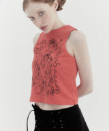 Dream Girl Sleeveless Tee Orange