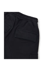VINTAGE OVER SWEAT SHORTS (BLACK)