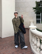 No.1359 check stitch SHIRT (3color)