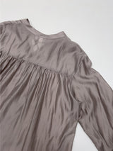 Tony See-through Wrap Balloon Fit Blouse