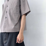 Relaxed Fine Check Shirt