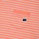 ユニモノチェリーストライプTシャツ [LIGHT ORANGE]