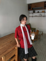 Rambo check midi skirt (2color)