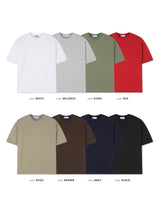 [1+1] ヘビークロッププレーン半袖Tシャツ