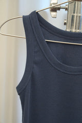 Basic Ribbed Sleeveless (Navy)