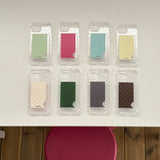 [Jelly] mini dot (Brown&blue dot) Card pocket case