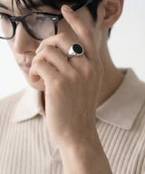 NR-303 Round Onyx Signet Surgical Ring