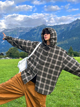 Authentic Hoodie Check Shirt 2C