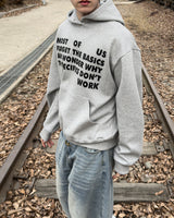 Stay Lettering Cropped Hoodie