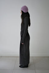 Corduroy maxi skirt, Charcoal