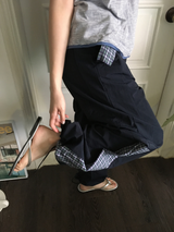 Pisso check string pants (2color)