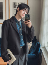 Kor ウエスタンデニムクロップシャツ