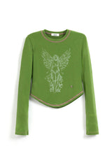 Angel Blessing T-shirt_Green